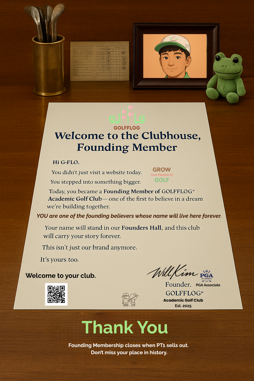 GOLFFLOG™ - Standard *FOUNDING* Membership