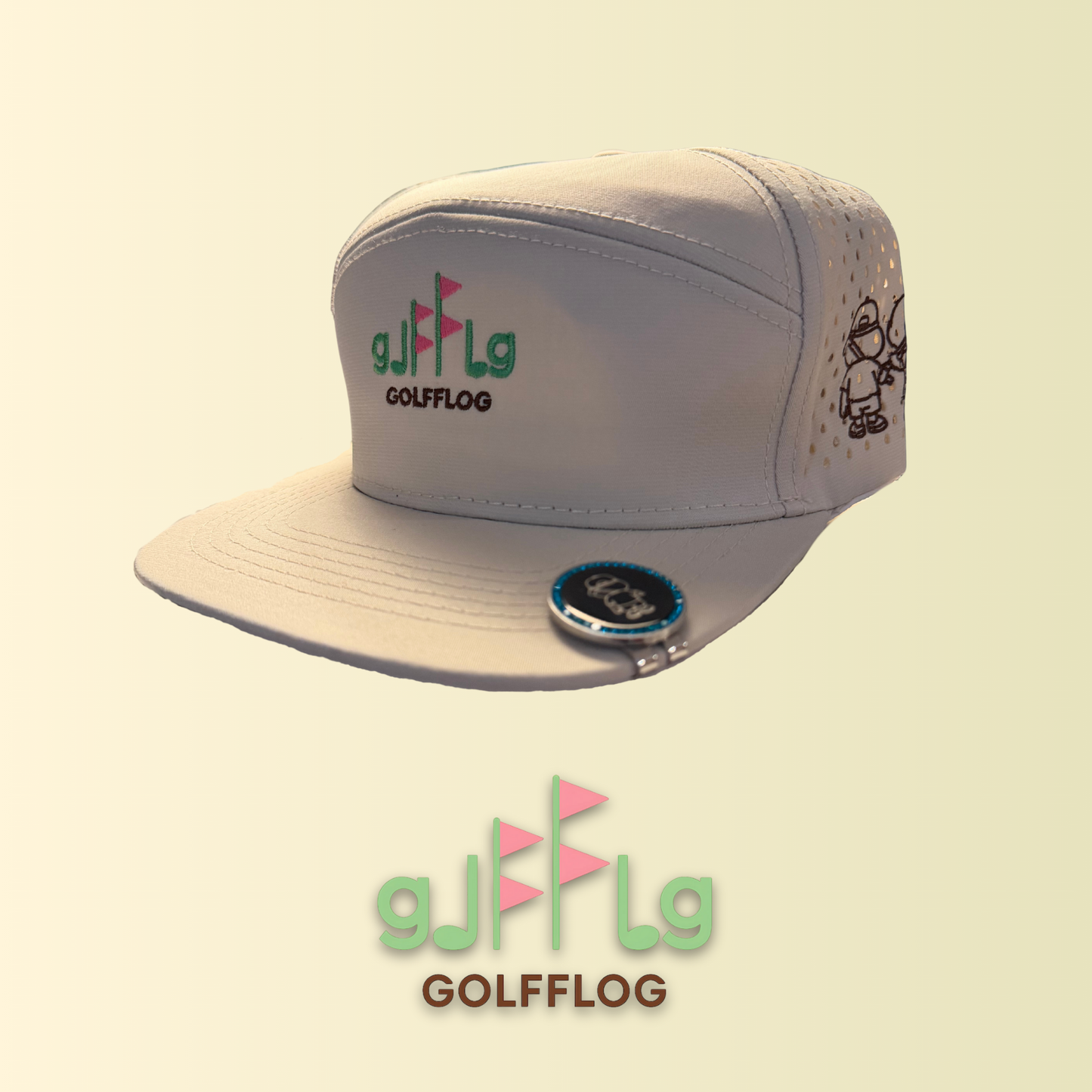 G-Hat1: Original FlatBill & SnapBack Hats by GOLFFLOG™