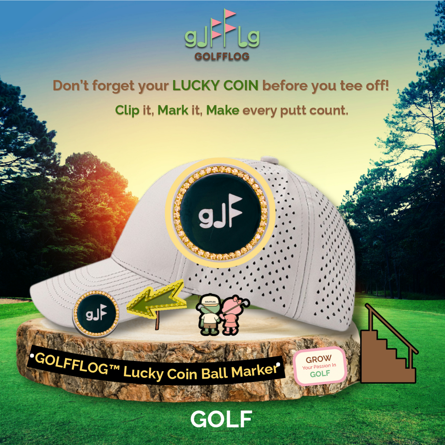 GOLFFLOG™ – Lucky Coin Ball Markers