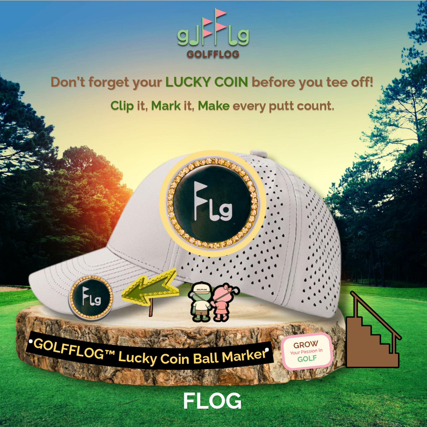 GOLFFLOG™ – Lucky Coin Ball Markers