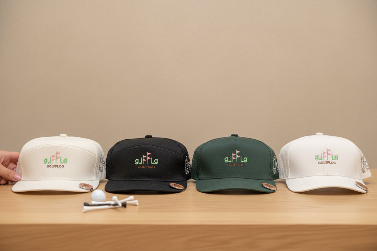G-Hat1: Original FlatBill & SnapBack Hats by GOLFFLOG™